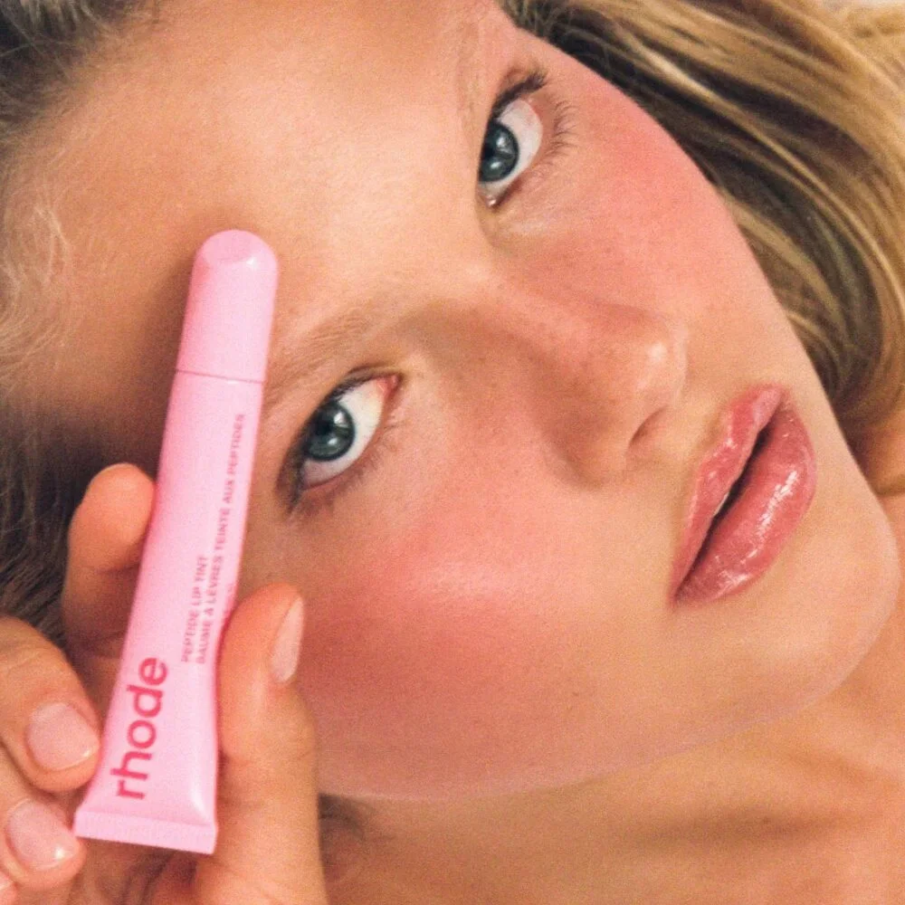 RHODE Skin Peptide Lip Tint in Jelly Bean - NIB Full Size | Hailey Bieber Beauty